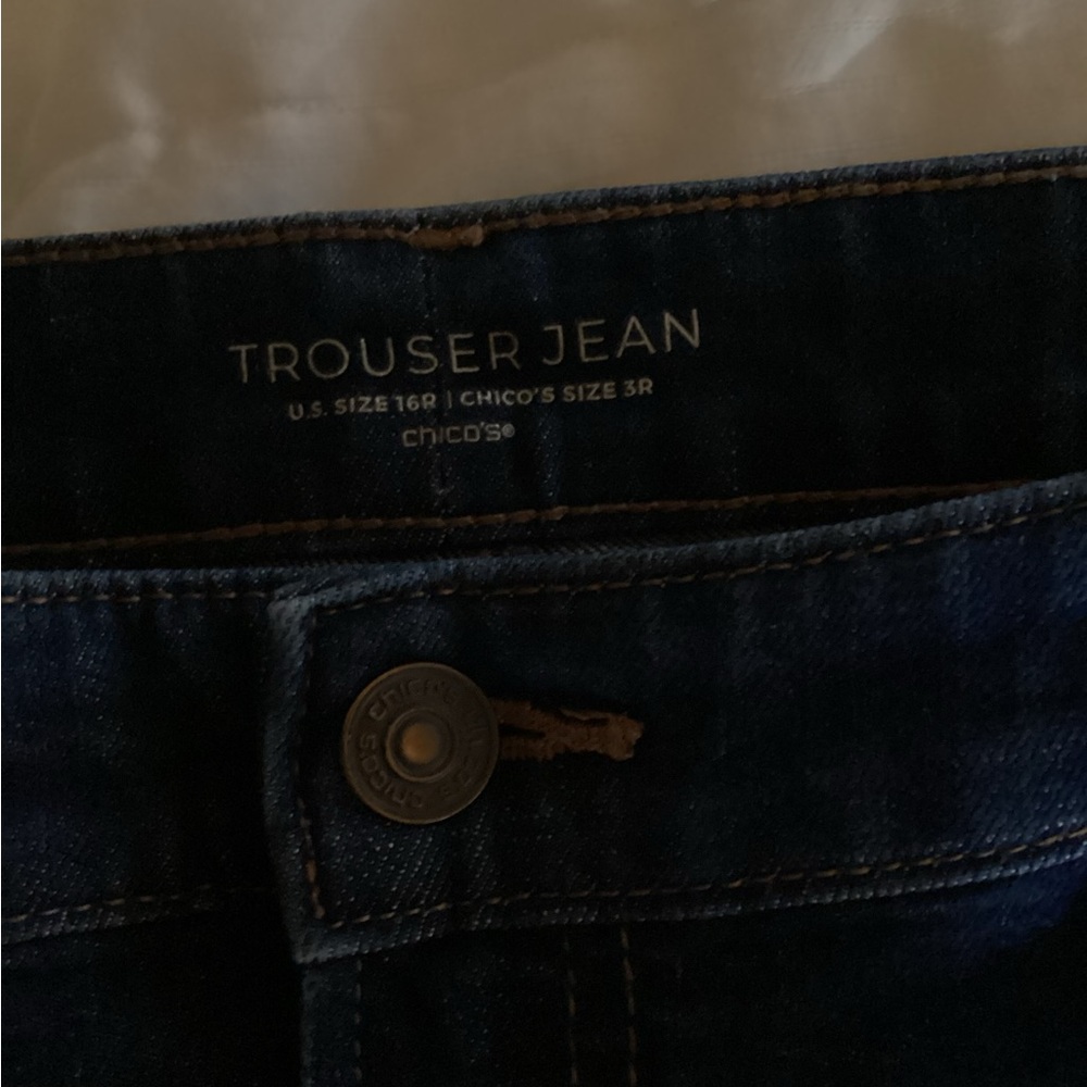 Chico's Navy Trouser Jeans